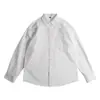 Camisa Klein azul de manga larga para hombre, moderna para primavera y otoño, elegante y casual, algodón puro, corte holgado, chaqueta ligera