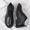 [Personalizado] Zapatos de Cuero 2024 Estilo Japonés Retro Casual para Hombre Tendencia de Moda Botas Martin Británicas D54-D