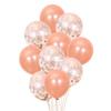 Ouro rosé ouro champanhe filme de alumínio Traje de Balão retalhos de papel transparente balão de látex celebridade da Internet decoração de festa de aniversário
