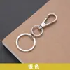 Clipe para chaveiro em liga de zinco, 30 mm, com mola, anel plano, acessório para bagagem, para chaveiros.
