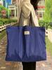 Bolsa de Almacenamiento de Haz de Color Sólido Grande Bolsa de Compras Plegable Portátil para Supermercado Bolsa con Cordón Bolsa Tote Bolsa de Compras