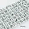 Dongzhou Cabeza de Gato Arte para Uñas Diamante Joyería Accesorios Punto Brillante Fondo Puntiagudo Diamante de Vidrio Nuevo Uña Diamante Pegajoso Uña Portátil Montículo de Uñas Diamante