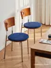 Silla Usada Mesa de Comedor Madera Maciza Apartamento Pequeño Diseñador Acero Inoxidable Silla de Comedor Hogar Silla Retro Silla Celebridad de Internet Silla con Respaldo