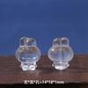 Piezas de Tallado de Cristal Piezoeléctrico Cuentas Despertar del León Accesorios de Zorro de Nueve Colas Pixiu Pulseras de Cuentas Hechas a Mano para Bricolaje Accesorios