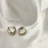 Ear cuffs de personalidade europeia e americana exagerados com senso de alta qualidade para heavy metal, brincos de círculo grande, brincos com design retrô francês