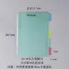 Página Divisória com Etiqueta para Fichário de Folhas Soltas A4/B5/A5 Papel Índice Separador de Plástico PP 5 Cores 30/26/20 Furos/9 Furos