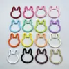 Argolas de Mola Gato Coloridas, Fechos de Mola Pintados, Acessórios Abertos para Chaveiro de Joias DIY, Argolas de Conexão de Liga