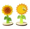 Promoção de Verão Enfeites de Madeira Girassol Borboleta Pingentes Decorações Penduradas Presentes de Feriado