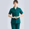 Roupas de trabalho de hospital de animais enfermeira terno manga longa feminina oral masculina sala de cirurgia roupas de trabalho uniforme tamanho