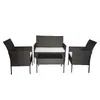 Sofá de Ratán para Exteriores, Silla de Ratán para Patio, Restaurante de Té de Ocio, Silla de Ratán para Cafetería, Terraza de Jardín, Mesa y Sillas de Ratán para Hotel Villa