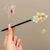 Horquilla de Pelo con Borla Floral, Nuevo Estilo Chino, Estilo Antiguo, Horquilla de Gama Alta de Nicho, Horquilla de Madera, Hanfu, Cheongsam, Accesorio para el Cabello para Mujeres