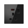 Comercio exterior estilo británico estilo europeo ultradelgado de vidrio oculto estilo 86 enchufable estilo británico estilo alemán carga rápida USB interruptor de 20A enchufe