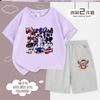 2023 nuevo coche del tesoro del café Dios Camiseta ropa para niños y niñas traje de verano casual de manga corta pantalones cortos traje de dos piezas para niños moda 7