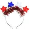 Diadema del Día de la Independencia de América Collar Festivo del Día Nacional Collar Intermitente El Más Vendido en Amazon Tamaño Estrella de Cinco Puntas