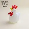 Zibo Cerámica Esmaltada Dibujado a Mano Lindo Animal Gallo Coche Escritorio de Oficina Hogar Decoración Adornos