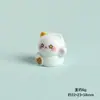 Gato de la Fortuna de Resina Lindo de Año Nuevo Accesorios DIY Decoración Creativa de Escritorio y Coche Pequeños Adornos