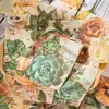Dia lindo material papel série jardim passado tema planta decoração de diário de mão fundo 30 em 6