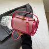 Bolso de Mano de Moda para Mujer Estilo Coreano Moderno Combinable Bolso Cuadrado Pequeño Diseño Nicho Bolso Caja Simple Bolso Bandolera Textivo