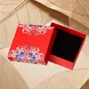 Caja de embalaje para joyería roja estilo étnico, caja de regalo, caja para colgante, caja de almacenamiento para pulseras, caja multiusos para anillos, caja de papel