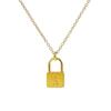 Amazon Europeo y Americano Diseño Personalizado Transfronterizo Collar con Letra del Alfabeto Inglés 26 Colgante de Candado Collar Joyería para Mujer
