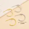 Chapado en oro real de cobre con forma geométrica para colgar en el cinturón versión coreana de pendientes de gancho para la oreja más vendidos material de accesorios para pendientes DIY pendientes hechos a mano