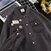 Chaqueta de mezclilla para hombre transfronteriza para primavera y otoño, con bolsillos elegantes, estilo vintage de la alta calle americana, lavado desgastado, top versátil