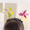 Día del Niño Molinillo de Viento Móvil Pasador Pequeño Creativo Divertido Lindo Adorno para el Cabello Pasador Niñas Clip de Joyería Colorido