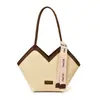Bolsas Transfronteiriças para Mulheres 2025 Inverno Novo Estilo Coreano Nicho Simples Cor Contrastante Bolsa de Ombro Grande Capacidade Bolsa Tote para o Dia a Dia