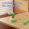 Juguete para Gatos Pequeño Serpiente Verde de Peluche Juguete de Serpiente Verde Simulado Juguete Mordaza de Serpiente Verde Autoentretenimiento Alivio del Aburrimiento Juguete de Papel Arrugado con Hierba Gatera