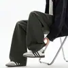Novedad Otoño 2026 Pantalones Casuales Lavados para Hombre, Pantalones Paracaidistas Sueltos de Pierna Ancha Ligeramente Lavados con Caída, Pantalones Largos Estilo High Street Americano