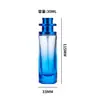 Frasco de Perfume de Vidro Colorido 30ml Frasco Portátil para Dispensar Perfume Frasco de Amostra de Vidro Frasco de Perfume com Spray de Pressão