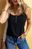 2025 Nuevo Transfronterizo Europeo y Americano Exportación Amazon Wish Chaleco de Botón Torcido de Moda Sexy de Bambú de Color Puro para Mujer