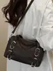 Shuai Mijia 2026 Outono Nova Moda Tendência Estilo Coreano Bolsa Boston Bolsa de Ombro de Mão Bolsa Transversal Retrô para Mulheres