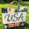 Sitio Independiente Temu Bolso de Mano de Nuevo Estilo Transfronterizo Impermeable PVC+Lona Portátil para Viajes Diarios Bolso de Hombro Bolso Tote