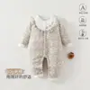 Mono Acolchado de Invierno para Bebé Engrosado 60g Ropa Caliente de Algodón Otoño Invierno Para Recién Nacidos Para Salir Ropa de Algodón Pelele para Bebé
