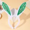 Diadema Popular Transfronteriza de Orejas de Conejo de Peluche para Pascua, Diadema para el Cabello, Fiesta, Discoteca, con Soporte de Alambre, Flexible