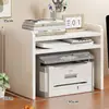 Estante de armazenamento para impressora, organizador de mesa, estante de armazenamento de arquivos para desktop doméstico, pequeno armário de copiadora de mesa