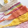 Diadema de Punto Song Yanfei Primavera y Verano Nueva Lana Pura Hecha a Mano Hueca Diadema Deportiva para Mujer