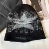 Gorro de punto retro estilo americano con estrella y letra, unisex, cálido para otoño e invierno, hace que la cara se vea más pequeña, elegante y sofisticado