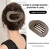 Presilha de Cabelo Curva de Abalone Que Não Cai ou Machuca a Cabeça ao Dirigir ou Fazer Yoga, Presilha Bico de Pato para a Parte de Trás da Cabeça das Mulheres, Grampo