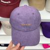 Boné de beisebol bordado com letras pequenas, personalidade da moda coreana, chapéu de língua de pato, homens e mulheres, rosto pequeno, simples, casual, guarda-sol, maré