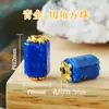 Acessórios de lápis-lazúli naturais com incrustação de ouro 18K, contas espaçadoras em formato de pêssego, acessórios para joias DIY feitos à mão, contas soltas, acessórios para atacado