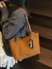 Bolsa Tote de Gran Capacidad para Mujer 2026 Nuevo Retro Terciopelo de Ciervo Cuero Bolso de Oficina Moda Casual Hombro Único Axila Bolsa Grande