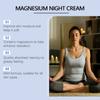 Crema para el cuidado del sueño con magnesio OUHOE Suave y tranquilizante Mejora el sueño nocturno Crema calmante para el cuerpo Fácil de conciliar el sueño