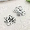 Accesorios para joyería diy aleación plata antigua vida marina concha delfín pulpo caballito de mar tortuga colgante colgante de llavero