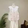 Chal bordado jacquard con lentejuelas estilo chino nuevo Zhi Li, chal versátil de otoño 2026 con un aire juvenil