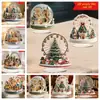 Rueda de la Fortuna Árbol de Navidad Acrílico Plano 2D Adornos Decorativos para el Hogar Sala de Estar Estudio Escritorio