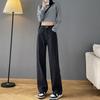 Pantalones de Pierna Ancha para Mujer, Jeans Blancos de Cintura Alta, Sueltos, Slim, Casual de Primavera y Verano, Versátiles, Pantalones Rectos Estrechos hasta el Piso
