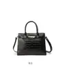 Bolso de Mano Tote de Piel de Vaca con Patrón de Cocodrilo Estilo Lujo Ligero 2027 Nuevo Estilo Bolso Cruzado Gran Capacidad Bolso de Hombro para Mujer