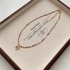 Collar de Cuentas de Piedra Natural Dopamina para Mujer 2025 Nuevo Lujo Ligero de Alta Gama Nicho Cadena Clavícula Gargantilla Accesorios